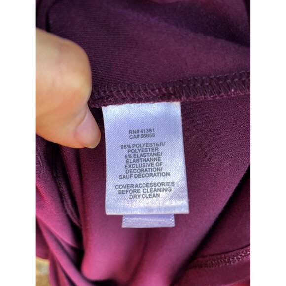 Ralph Lauren Maxi Formal Flutter Sleeve Dress Purple 6 - Picture 5 of 8